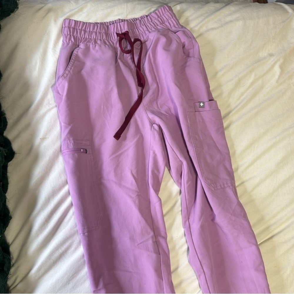 Figs Purple Sweatpants Relaxed Fit Joggers